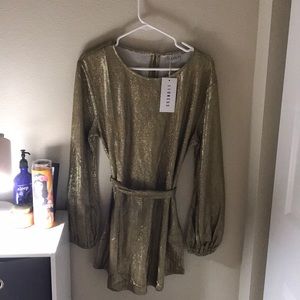Never been worn Gold sparkly dress!